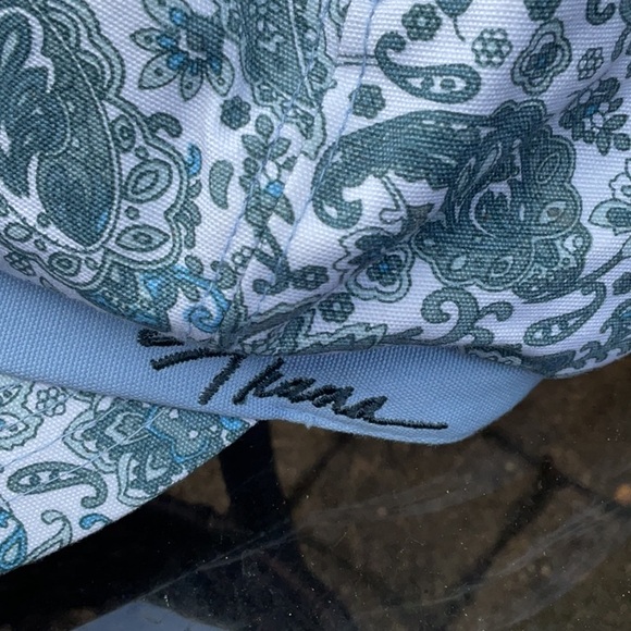 Prana Blue Paisley Cabbie Cap